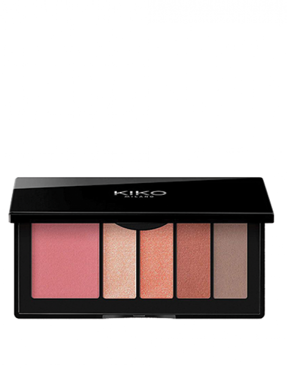 KIKO Milano Палитра за лице и очи Smart Eyes and Cheeks Palette - Coral Profusion